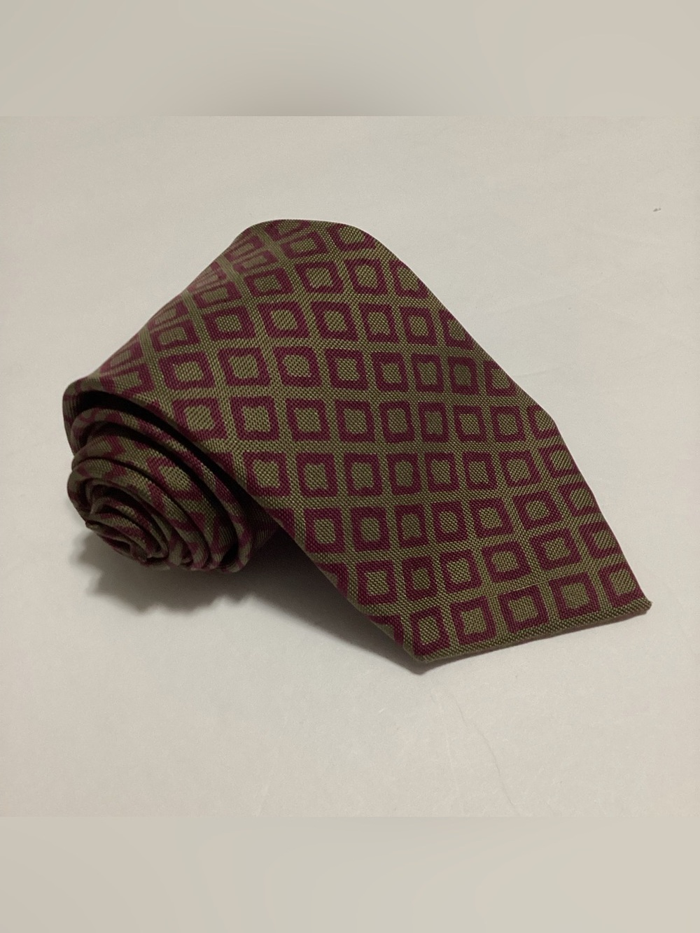 VTG Coach Geometric Silk Tie